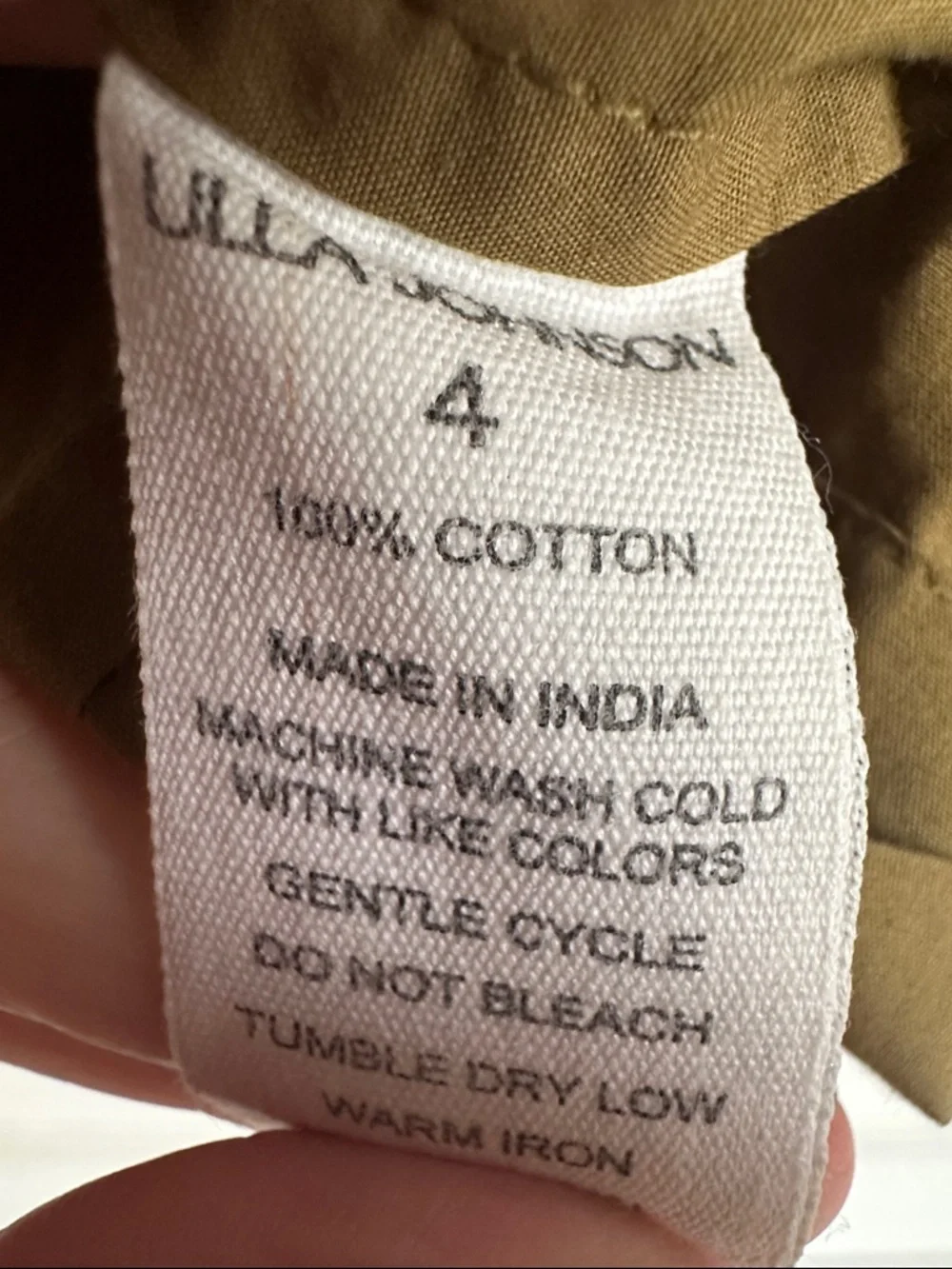 Ulla Johnson Women’s Ruffle Sleeve Blouse in Olive Green - Picture 4 of 4